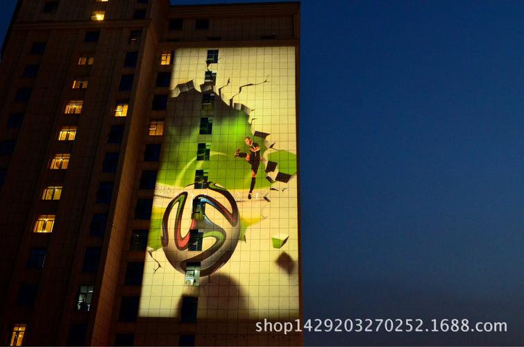 x供应w155-f6000高清巨幅室外投影广告灯具都市巨影代理招募